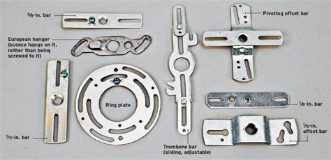 metal electric box bracket to attach light|ring brackets for lighting.